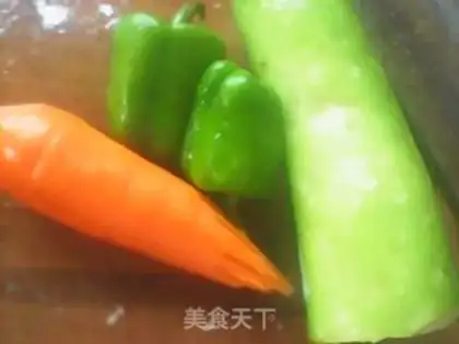 Make Three pieces of meat step 0