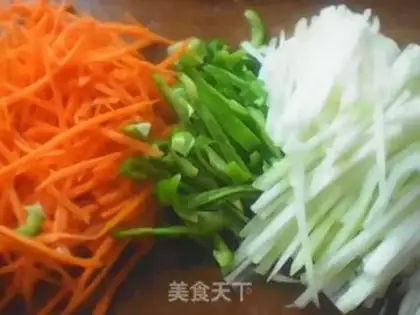 Make Three pieces of meat step 1