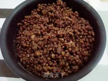 Make Red and green bean cake step 1
