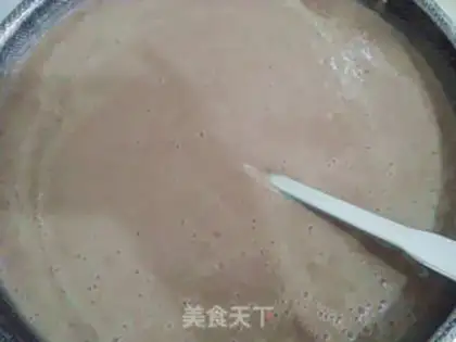 Make Red and green bean cake step 3