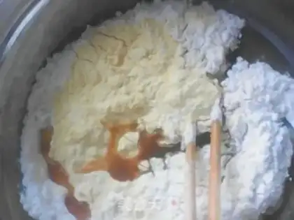 Make Sweet, red corn cookies step 1