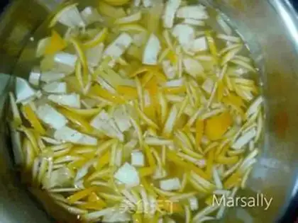 Make Homemade orange jam step 2