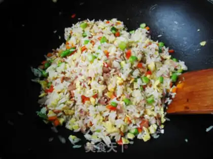 Make Five eggs of fried rice step 8