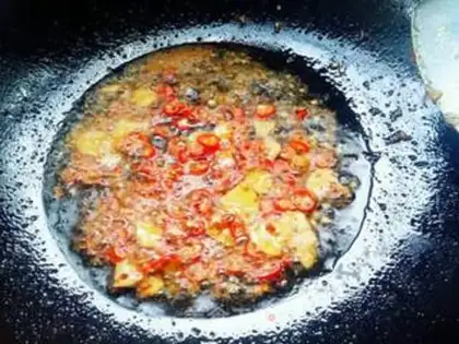 Make Spicy soybeans step 7