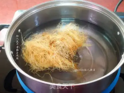 Make Corn shaving tea step 3