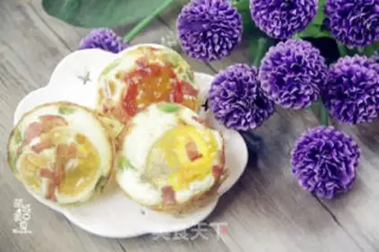 Make Nutritional breakfast roasted eggs step 5