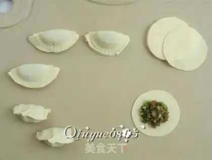 Make Cream dumplings step 4