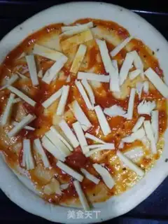 Make Shrimp bacon pizza step 1