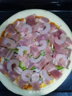 Make Shrimp bacon pizza step 4