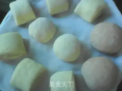 Make Double-coloured buns step 10