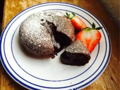 Make Chocolate lava cake step 12