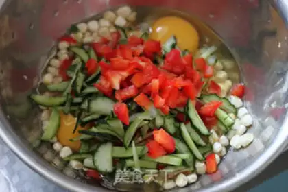 Make Vegetable corn Omretz step 1