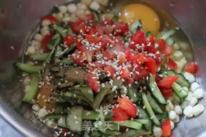 Make Vegetable corn Omretz step 2
