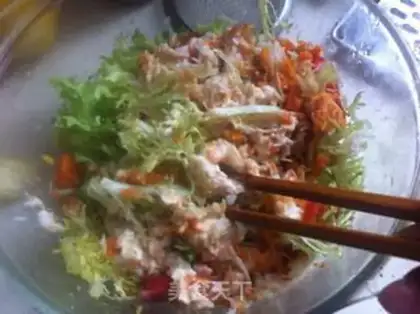 Make Crab salad step 13