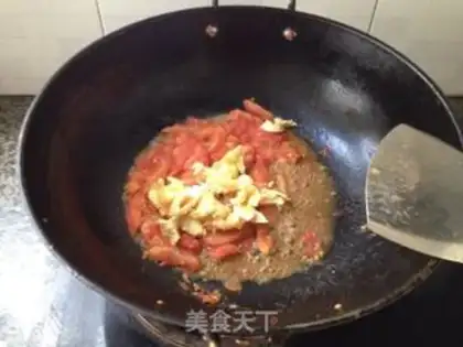 Make Tomato egg noodles step 6