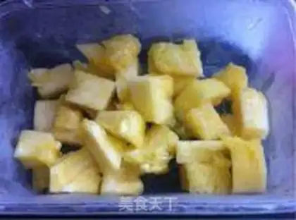 Make Coconut pineapple ice cream step 1