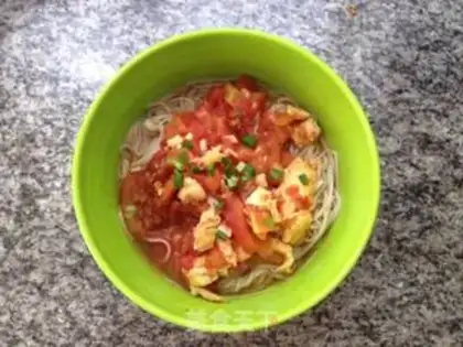 Make Tomato egg noodles step 7