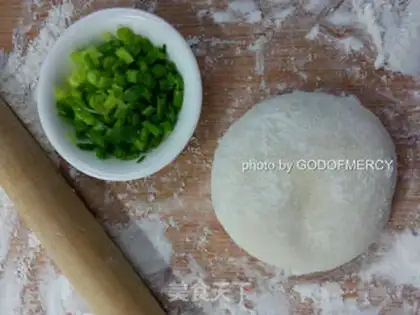 Make Fry onion pancakes step 1
