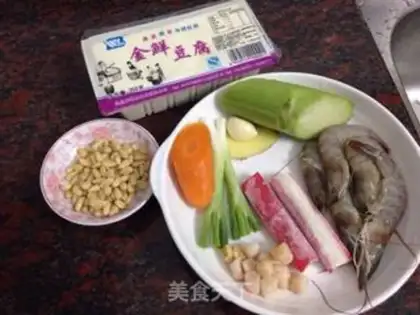 Make Seafood, tofu step 0