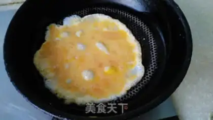 Make Autumn egg fried rice step 2
