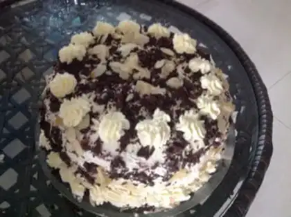 Make Chocolate birthday cake step 6