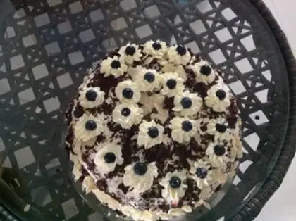 Make Chocolate birthday cake step 7