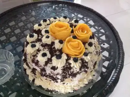 Make Chocolate birthday cake step 8