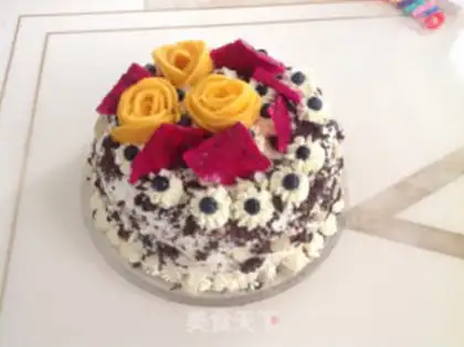 Make Chocolate birthday cake step 9
