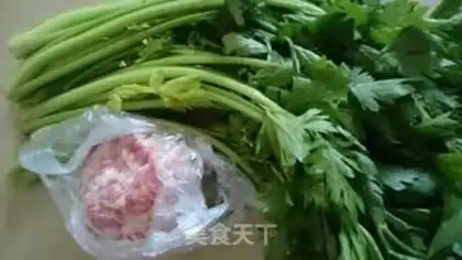 Make Pork celery dumplings step 0
