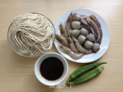 Make Seafood noodles step 0
