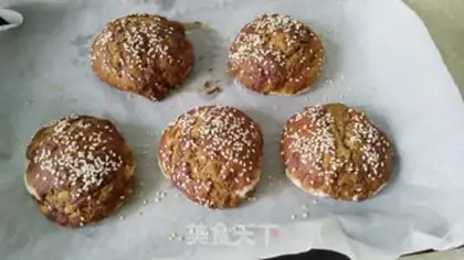 Make Red sugar sesame pancakes step 10