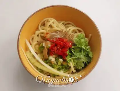 Make Hot dry noodles step 8