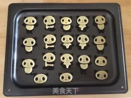 Make Panda cookies step 10