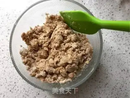 Make Sesame peaches step 1
