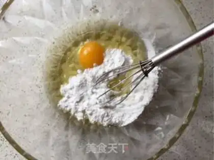 Make Sesame peaches step 2