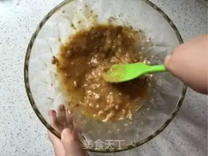 Make Sesame peaches step 5