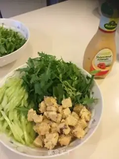 Make Vegetable cheese salad step 2