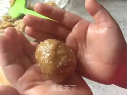 Make Sesame peaches step 10