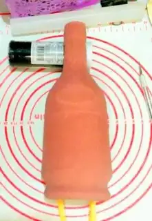 Make Rolling sugar cake -- wine box step 3