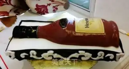 Make Rolling sugar cake -- wine box step 8