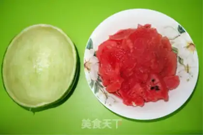 Make Watermelon jelly step 1