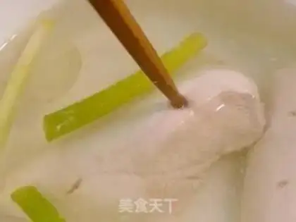 Make Chicken silk peel step 2