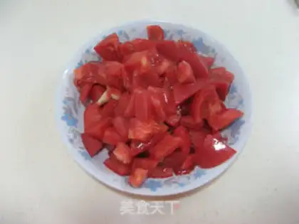 Make Tomato egg hot noodles step 2
