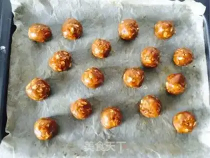 Make Red sugar oatmeal cookies step 7