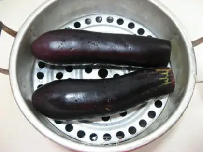 Make The cold hand tore the eggplant step 1