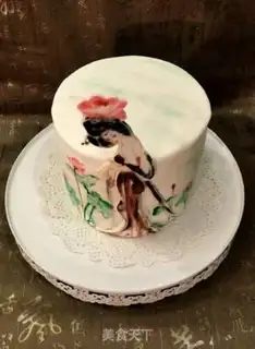 Make Hand-painted sugar cake step 7