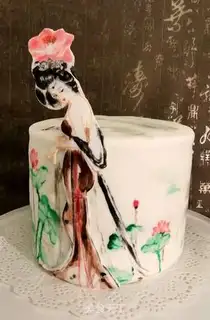 Make Hand-painted sugar cake step 8