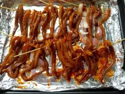 Make Korean spicy squid shaving step 4