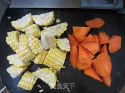 Make Carrot cornfish soup step 3