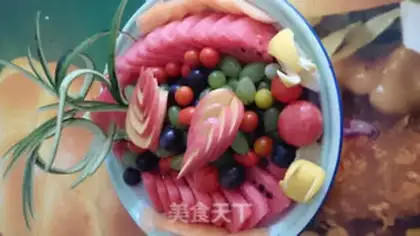 Make The fruit plate step 9